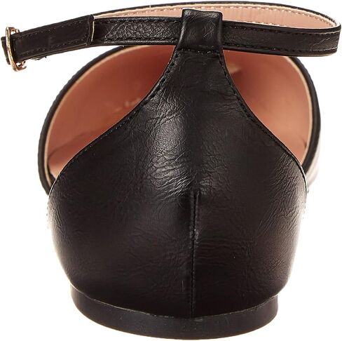Journee Collection Womens Reba Closed Toe Ankle Strap Slide, Black, Size 9.0 in Saudi Arabia