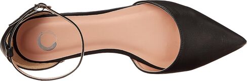 Journee Collection Womens Reba Closed Toe Ankle Strap Slide, Black, Size 9.0 in Saudi Arabia