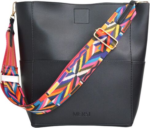 محفظة Demi Bucket - حقيبة دلو من الجلد النباتي مع حقيبة صغيرة قابلة للفصل - حزامان للكتف قابلان للتعديل in Kuwait