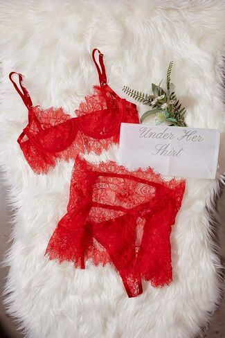 Lingerie for Women Garter Set High Waisted Lingerie Bra and Panty Sets Lace Babydoll in Saudi Arabia