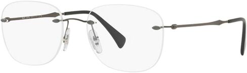 Ray-Ban Rx8748 Titanium Oval Prescription Eyeglass Frames in Saudi Arabia