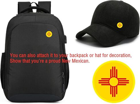 12/25/50/100 قطعة مستديرة نيو مكسيكو دبوس العلم لبدلة سترة حقيبة الظهر قبعة نيو مكسيكو العلم دبوس نيو مكسيكو شارة بدبوس السائبة in Kuwait