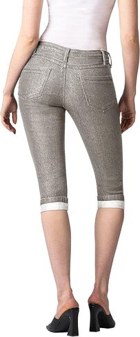 Hybrid & Company Women's Stretchy Slim Fit Denim Capri Jeans in Kuwait