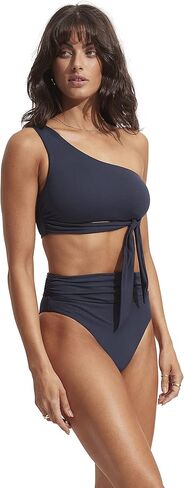 Seafolly Women's One Shoulder Bikini Top Swimsuit Sash Detail in Saudi Arabia