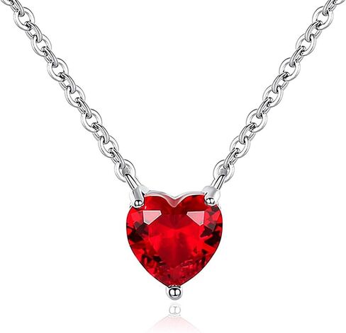 Pink Heart Necklace for Women Little Girls Dainty Cute Y2k Silver Clear Crystal Heart with Arrow Pendant Choker Necklace Aesthetic Jewelry Gifts in Saudi Arabia