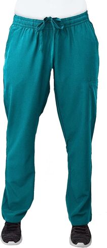 Green Town Scrubs for Women Scrub Set - V-Neck Top and Straight Leg Pant, 5 Pockets, Easy Care, Solids and Prints Uniforms -Teal-XX-Large Petite in Saudi Arabia