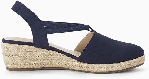 Coutgo Women's Platform Wedge Espadrille Sandals Slingback Slip on Closed Toe Strap Shoes in Kuwait