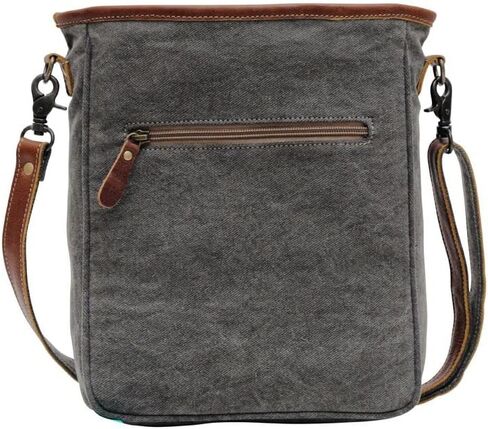 Western Leather Shoulder Bag for Women - Upcycled Canvas Crossbody Bag in Saudi Arabia