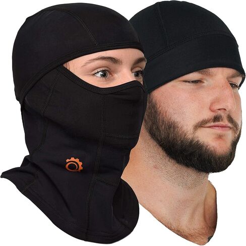 قناع تزلج بالاكلافا لكامل الوجه، قناع تزلج ممتاز وتدفئة للرقبة مع قبعة جمجمة صغيرة ممتصة للعرق in Kuwait
