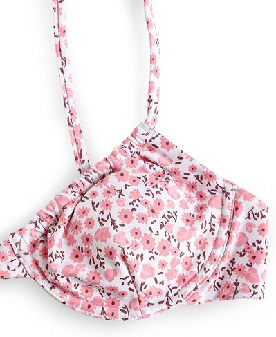 ZAFUL المرأة Underwire مجموعة البكيني الأزهار طباعة قابل للتعديل التعادل الذاتي ملابس السباحة 2 قطعة لباس سباحة الرباط ملابس السباحة in Saudi Arabia