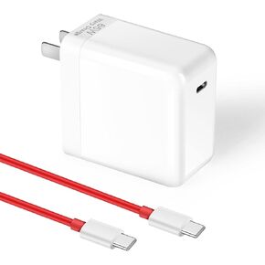65W Warp Charger for OnePlus 10 Pro/10R/9 Pro/9/8T/Nord 2T/9R/9RT, Super Fast USB C Warp65 Charger Block Replacement, 10V 6.5A Rapid Wall Plug Power Adapter with 6.6ft Type C Warp Charging Cable