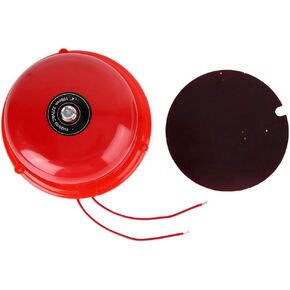 4 inches Metal Fire Control Internal Strike Type Electric Bell, 100db Metal Electric Bell Security Bell Fire Alarm(12V)