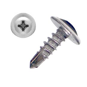 #8 x 2 Sheet Metal Screws，410 Stainless Steel Modified Truss Head Fast Self Tapping Screws, Phillips Drive Self Drilling Screws for Metal Plastic & Wood (90 Pack)