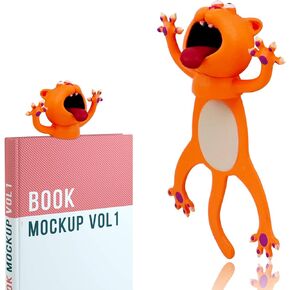 3D Bookmarks - Animal Bookmarks Book Friend Bookmark, Fun Bookmarks for Kids, Book Lovers