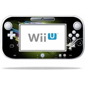 MightySkins Skin Compatible with Nintendo Wii U Gamepad Controller wrap Sticker Skins Flower Neon