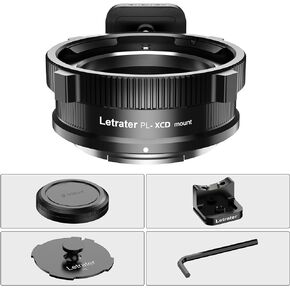 PL to XCD Pro Lens Mount Adapter for Arri PL Mount Lenses to Hasselblad X Series XCD Mount Mirrorless Digital Cameras PL-X2D/X1D/X1D2/907/PL-XCD, Aluminium & Brass Material with Two caps