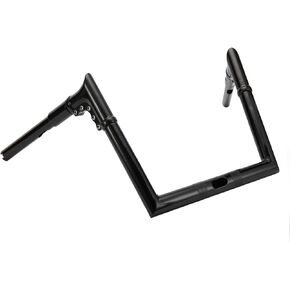 12" Rise 1.25" Fat Pullback Adjustable Fused Handlebar for 2015-Later Harley Touring Road Glide Special, Road Glide Custom, Road Glide Ultra Models, Black