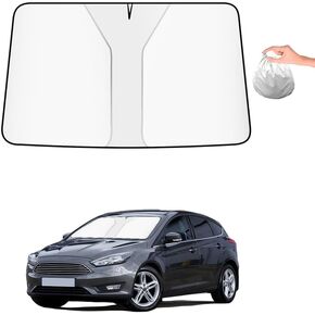 Sunshade for Car Windshield Foldable Sun Shade Protector Cover for SUV, Truck, Sedan, Hatchback & MUV, Heat and UV Blocked, Auto Interior Accessories - 54''x26''