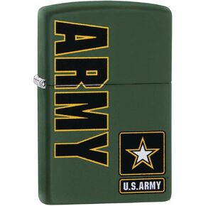 Zippo Lighter -for U.S. Army USA Military Eagles Head Majestic Windproof Lighter (U.S. Army Z5217)