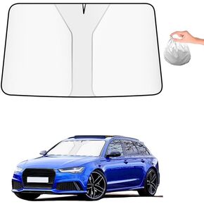 Sunshade for Car Windshield Foldable Sun Shade Protector Cover for SUV, Truck, Sedan, Hatchback & MUV, Heat and UV Blocked, Auto Interior Accessories - 54''x26''