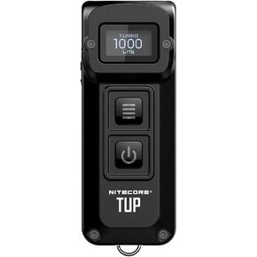 Nitecore TUP 1000 Lumen RCHRGBL Keychain Flashlight أسود