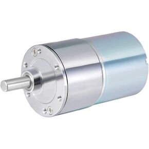 uxcell 24V DC 800 RPM Gear Motor High Torque Electric Reduction Gearbox Eccentric Output Shaft