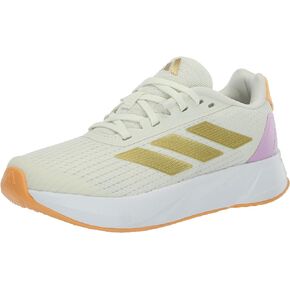 adidas Duramo SL Sneaker, Ivory/Gold Metallic/Hazy Orange, 11 US Unisex Little Kid