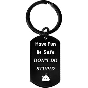 Funny Gifts for Women Funny Keychain for Mom Dad Driver Safe Keychain Funny Birthday Gifts for Family Friends