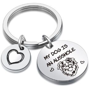 Australian Shepherd Lover Keyring Dog Mom Gift Dog Dad Jewelry Dog Mom Jewelry