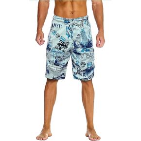 Men's Swim Trunks Bathing Suits with Side Pockets | Board Shorts | Quick Dry | Beach Shorts for Swimming & Surfing
