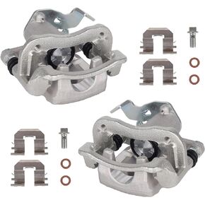 KUSATEC 19B6455 19B6454 Rear Disc Brake Caliper with Bracket fit for Hyundai Elantra 2011-2016/ Coupe 2013-2014; Both Left and Right side