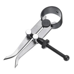 uxcell Spring Inside Caliper 25 Inch Stainless Steel Adjustable Spring Caliper Straight-Leg for Wood Turning Lathe Projects