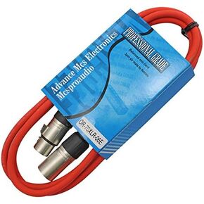 كابل ميكروفون XLR بطول 15 قدم ذكر إلى أنثى (أصفر)