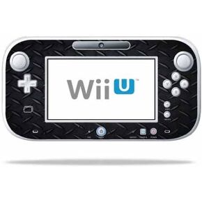 MightySkins Skin Compatible with Nintendo Wii U Gamepad Controller wrap Sticker Skins Black Diamond Plate