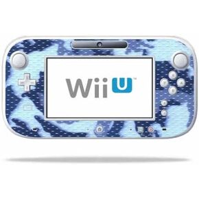 MightySkins Skin Compatible with Nintendo Wii U Gamepad Controller wrap Sticker Skins Blue Camo