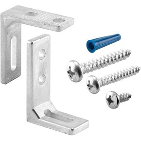 Prime-Line 656-9408 Pilaster Anchor Pack, 3/4 In. and Larger, L-Brackets with Fasteners (Single Pack)