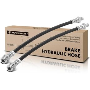 A-Premium Rear Driver and Passenger Outer Brake Hydraulic Hose Compatible with Select Nissan Models - Titan 2004-2015 - Replace# 46210ZV10A(Pack of 2)