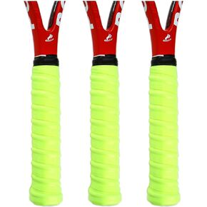 Racket Grip Tacky Tennis Grip Absorbent Anti-Slip Badminton Overgrip Pickleball Overgrip with Damping Ridges Overgrips 3pcs/5pcs