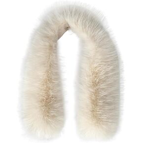 Faux Fur Collar Women Trim for Hood Replacement for Winter Coat Parka Jackets Unisex Like Real Fur Soft Fluffy