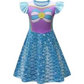Girls Princess Costume Birthday Party Dress Halloween Cosplay Outfits