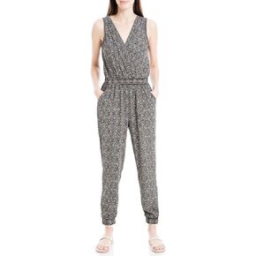 Max Studio womens Crepe V Neck JumpsuitJumpsuit