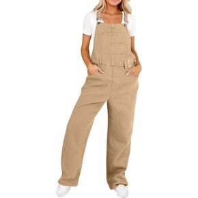 BZB Women's Denim Overalls Adjustable Strap Stretch Baggy Overalls Cotton 90s Overalls Denim Bib Overalls Jumpsuits 4-16