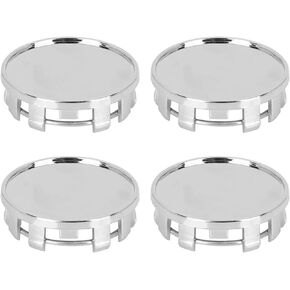 Car Wheel Center Caps Cover Kit Outer 54mm 2.12 inches Inner 50mm 1.96 inches Plastic Wheel Center Cover Caps Decor Kit Snap-in for Cars Rims Center Hub Cover Caps, 4Pack Silver