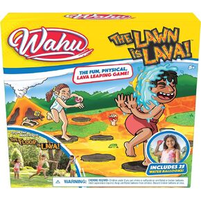 Wahu The Lawn is Lava Outdoor Water Balloon Game for Kids Ages 5+, Kids Outdoor Water Game with 25 Water Balloons