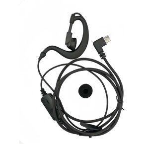 Earpiece for Walkie Talkie Type-C Interface Headset,PTT with Mic and 360° Rotatable Earbud, Earpieces for Two Way Radio,Noise Reduction