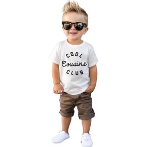 Cousin Shirt Toddler Baby Boy Girl Promoted to Big Consins Announcement Tshirt Sibling Reveal Short Sleeve Tee Tops