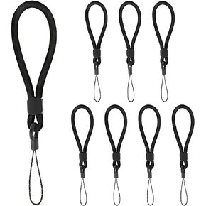 8 PCS Wrist Lanyard for Phone Lanyard Strap Finger Strap Lanyard Phone Wrist Strap Nylon Short Lanyard Adjustable Keychain Lanyard Ring Lanyard for Phone Camara ID Card in Saudi Arabia