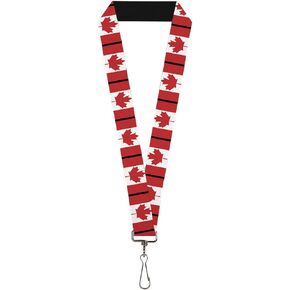 Buckle-Down Lanyard-1.0"-Canada Flags