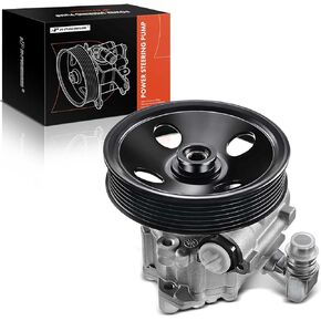 A-Premium Power Steering Pump, with Pulley, Compatible with Mercedes-Benz C240 2001-2005, C320 2002-2005, C55 AMG 2005-2006, CLK320 2003-2005, CLK500/CLK55 AMG 2003-2006, SLK55 AMG 2005-2012