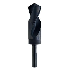 MAXTOOL 1" Silver and Deming Drill Bits HSS M2 S & D Drill Bits Prentice Twist Drills Black Oxide 3-Flat on 1/2" Shank 3-Flat 6" OAL; SD02B03R100
